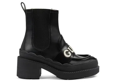 Pre-owned Gucci Ornella Boots (women's) Sneakers In Black