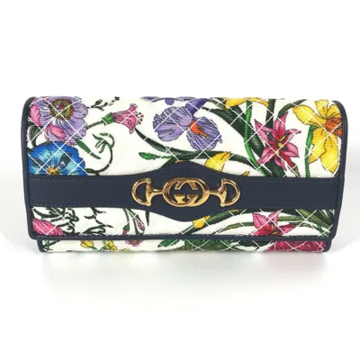 Pre-owned Gucci Other Cloth Long Wallet (bi-fold) ()
