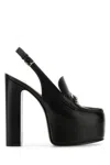 Gucci Platform Sole Horsebit Slingback Loafers