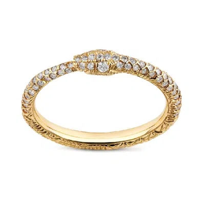Gucci Ouroboros Ring In ["gold Tone"]
