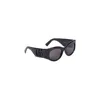Gucci Oval Black Sunglasses