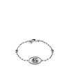 Gucci Sterling Silver Double G Bracelet In White