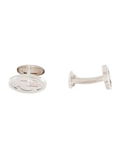 Pre-owned Gucci Oval Cufflinks In Multi