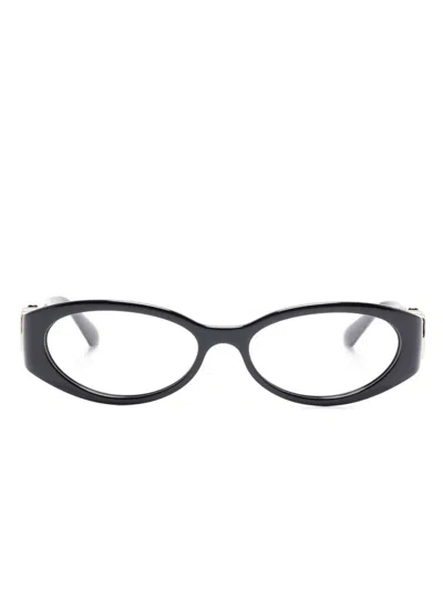 Gucci Oval-frame Glasses In Black