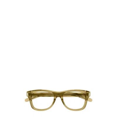 Gucci Oval-frame Glasses In Green