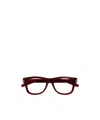 Gucci Oval-frame Glasses In Red