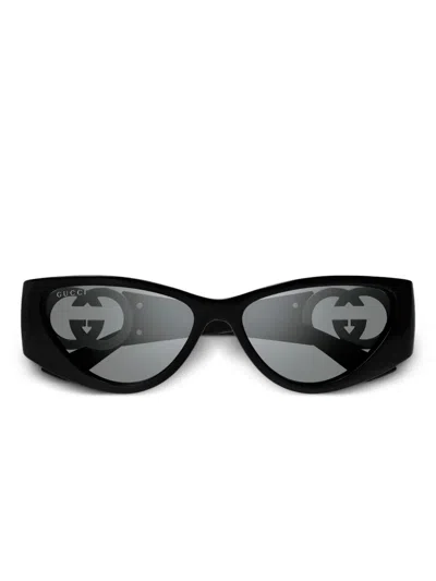 GUCCI OVAL-FRAME SUNGLASSES