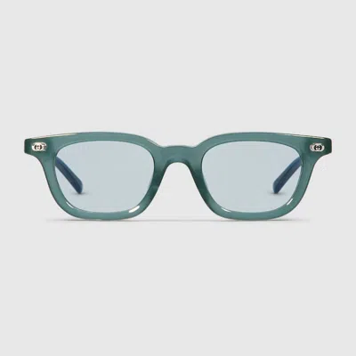 Gucci Oval Frame Sunglasses In Blue