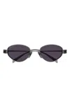 Gucci Oval-frame Sunglasses In Black
