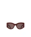 Gucci Oval-frame Sunglasses In Brown