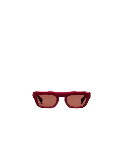 Gucci Oval Frame Sunglasses In Brown