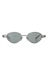 Gucci Sonnenbrille Mit Ovalem Gestell In Gray