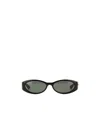 Gucci Oval-frame Sunglasses In Gray