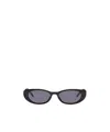 Gucci Oval-frame Sunglasses In Gray