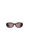 Gucci Oval Frame Sunglasses In Nude