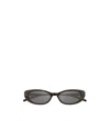 Gucci Oval-frame Sunglasses In Nude