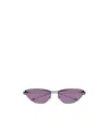 Gucci Oval-frame Sunglasses In Purple