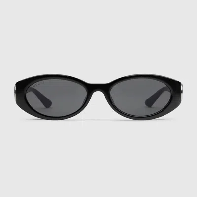 Gucci Oval Frame Sunglasses In Undefined