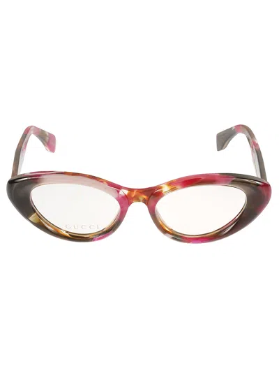 Gucci Oval Logo Lens Frame In Multi