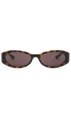 Gucci Interlocking G Oval Sunglasses In Havana