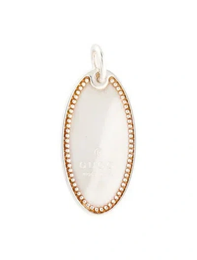 Pre-owned Gucci Oval Tag Pendant In Multi