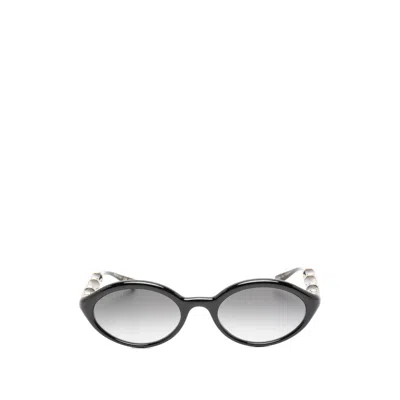 Gucci Oval-frame Sunglasses In Black
