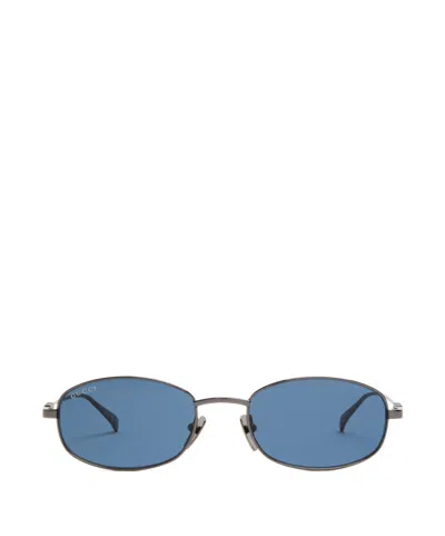 Gucci Oval-frame Sunglasses In Transparent