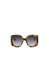 Gucci Oversize Butterfly-frame Sunglasses In Gray