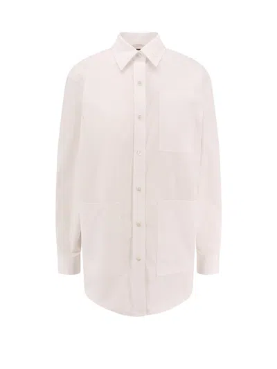 Gucci Women Oversize Cotton Shirt In White