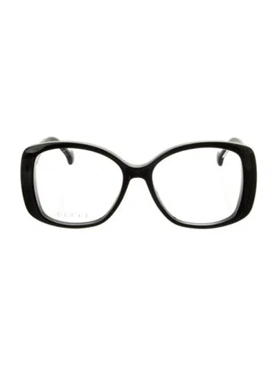 Pre-owned Gucci Oversize Eyeglasses W/ Tags In Black