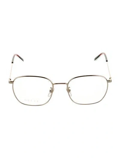 Pre-owned Gucci Oversize Eyeglasses W/ Tags In Gold
