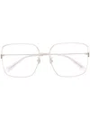 Gucci Oversize-frame Glasses In Metallic