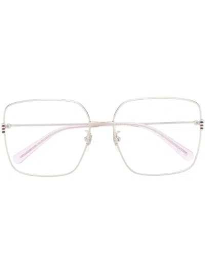 Gucci Oversize-frame Glasses In Metallic