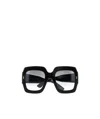 Gucci Bold Square Frame Acetate Sunglasses In Black