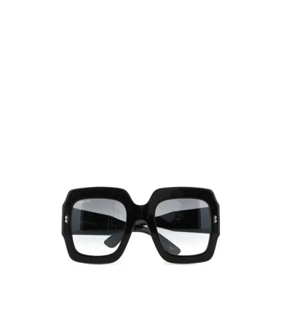 GUCCI GUCCI EYEWEAR OVERSIZED FRAME SUNGLASSES