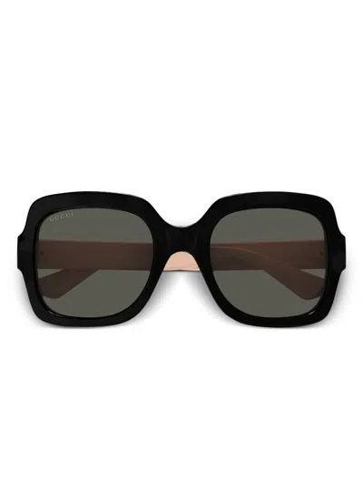 Gucci Sonnenbrille Mit Oversized-gestell In Black
