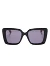 Gucci Oversize-frame Sunglasses In Black
