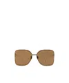 Gucci Oversize-frame Sunglasses In Brown