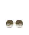 Gucci Oversize-frame Sunglasses In Green
