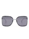 Gucci Oversize-frame Sunglasses In Grey