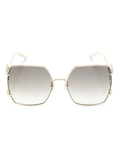 Gucci Oversize-frame Sunglasses In Neutrals