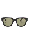 Gucci Low Nose Bridge Sunglasses In Schwarz