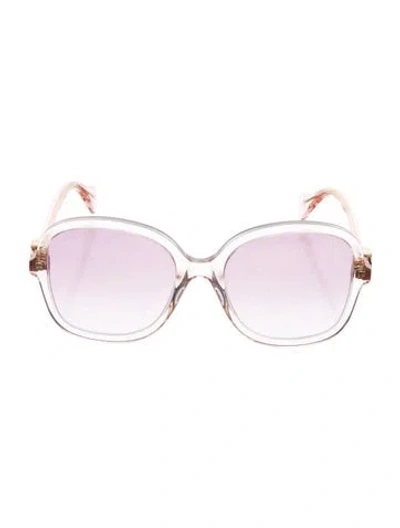 Pre-owned Gucci Oversize Gradient Sunglasses In Pink