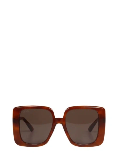 Gucci Oversize Rectangular-shape Sunglasses In Brown