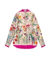 Gucci Oversize Shirt With Flora Print In Nude