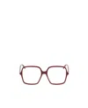Gucci Oversize Square Frame Glasses In Red