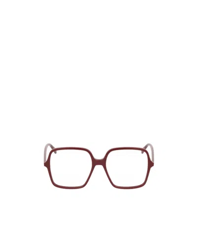 Gucci Oversize Square Frame Glasses In Red