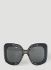 Gucci Oversize Square Frame Sunglasses In Black