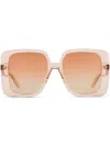 Gucci Oversize Square-frame Sunglasses In Braun