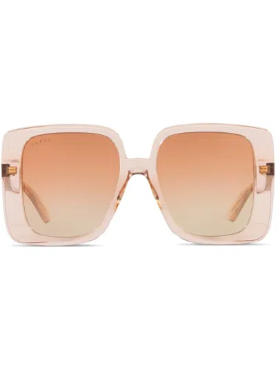 GUCCI OVERSIZE SQUARE-FRAME SUNGLASSES